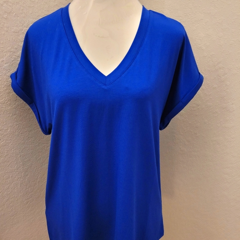 Tommy Bahama Blue Vneck Tshirt Size S
